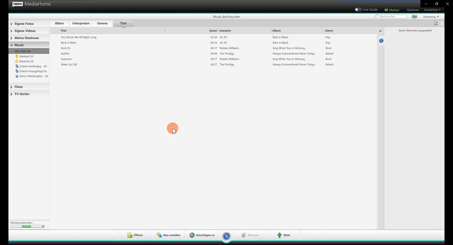 Screenshot Windows Nero Recode Software