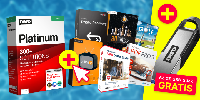 Nero Platinum and Bluetooth stick