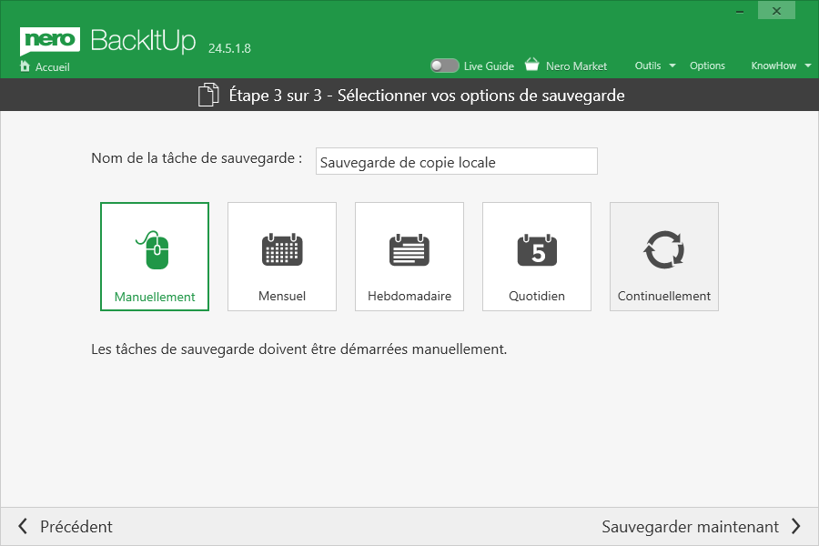 Le logiciel Nero BackItUp peut désormais lancer automatiquement sa sauvegarde dès qu'un disque dur externe est connecté.