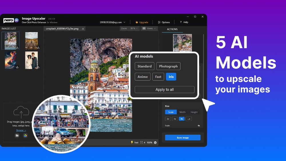 Nero AI Image Upscaler 2026 - Screenshot