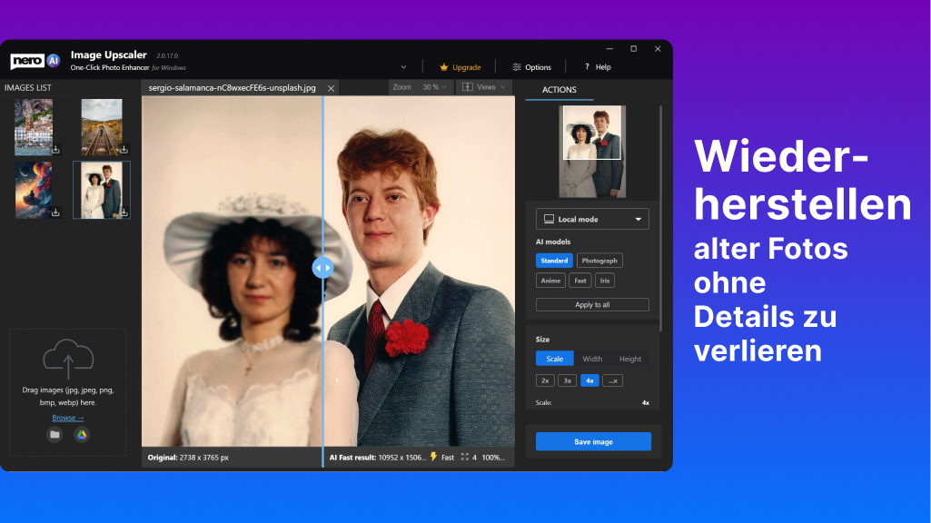 Nero AI Image Upscaler 2026 - Screenshot