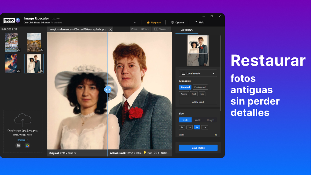 Nero AI Image Upscaler 2026 - Screenshot