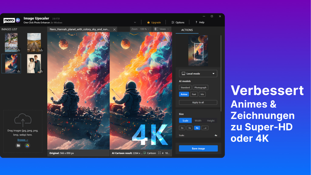 Nero AI Image Upscaler 2026 - Screenshot