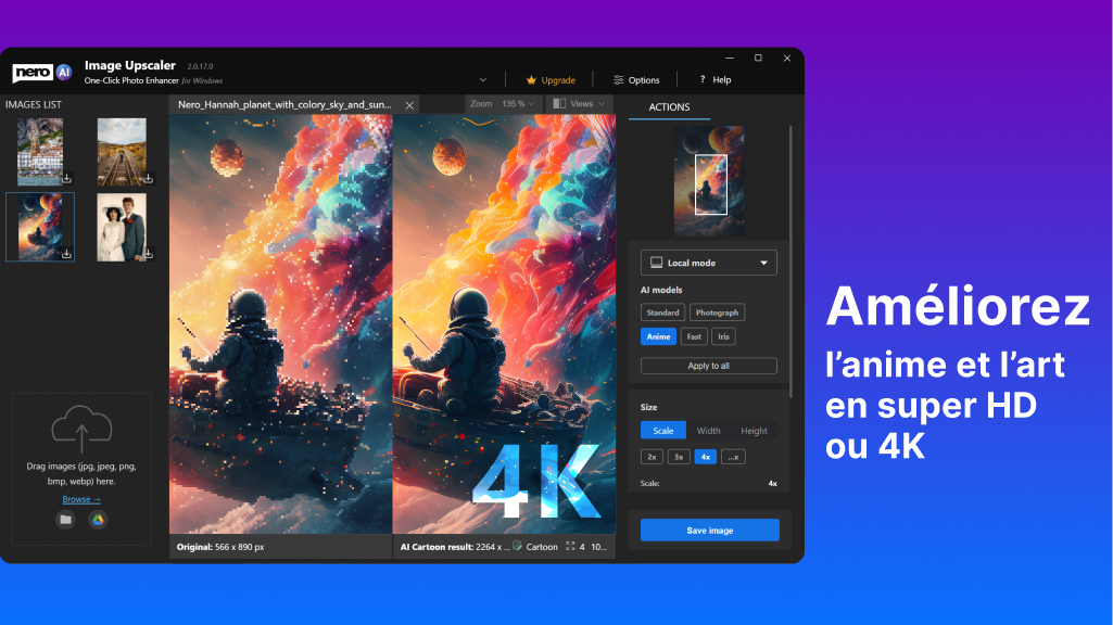 Nero AI Image Upscaler 2026 - Screenshot
