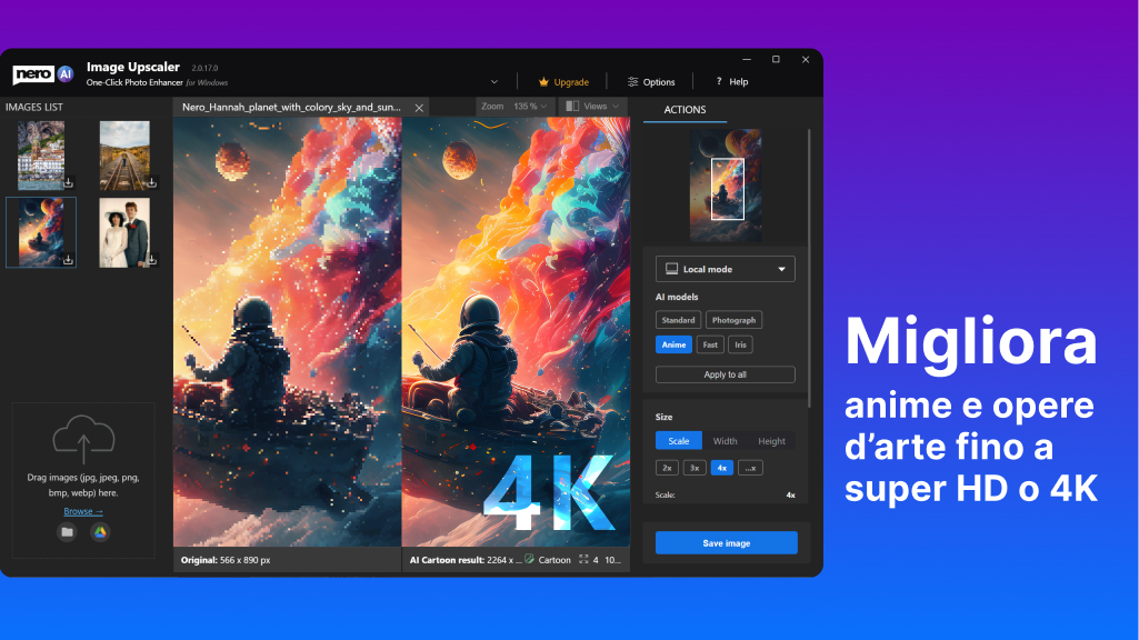 Nero AI Image Upscaler 2026 - Screenshot