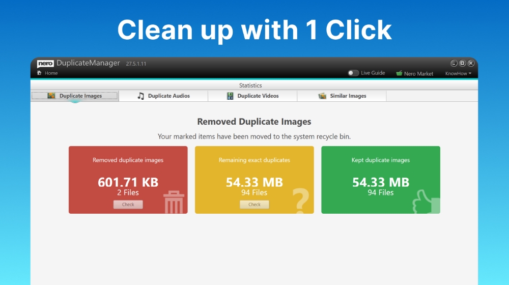 Nero Duplicate Manager 2026 - Screenshot
