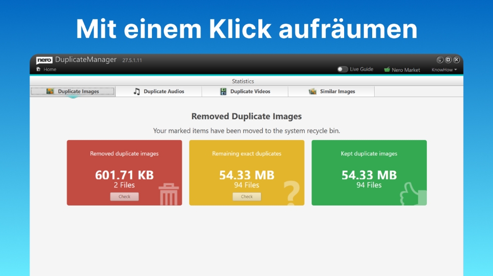 Nero Duplicate Manager 2026 - Screenshot