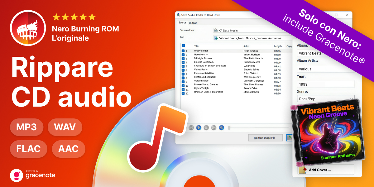 Nero Burning ROM - CD ripper