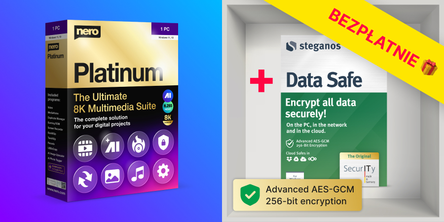 Nero Platinum and Steganos DataSafe