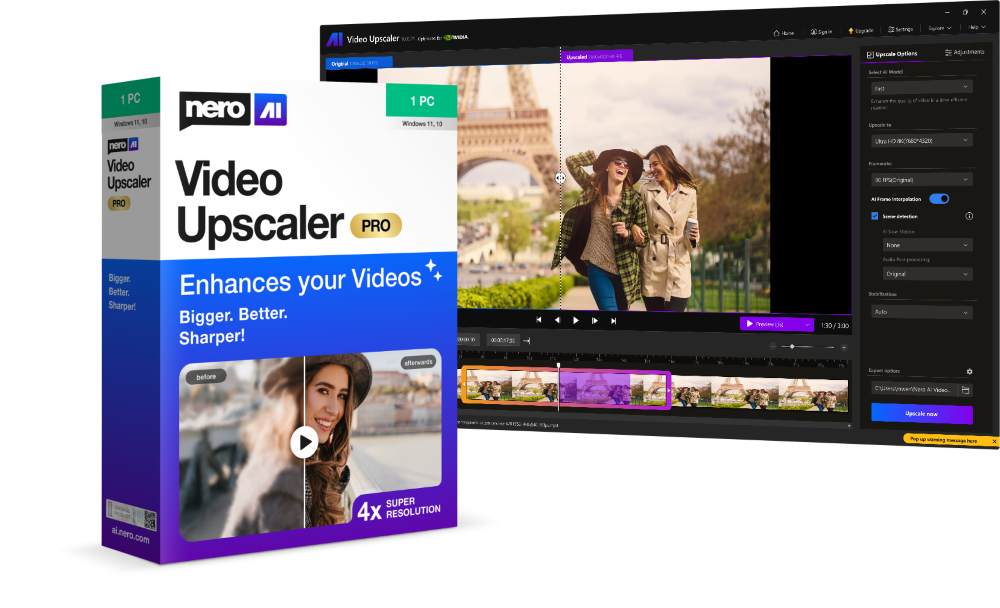 Nero AI Video Upscaler 2026