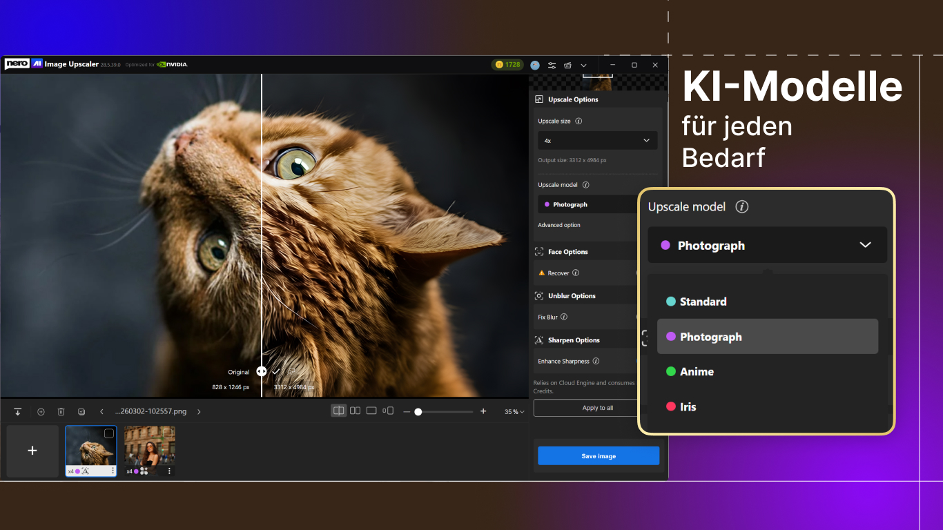 Nero AI Image Upscaler 2027 - Screenshot