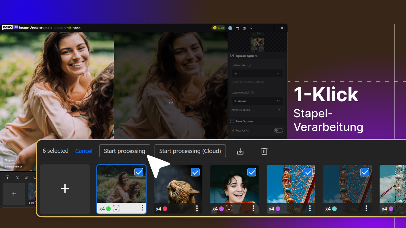 Nero AI Image Upscaler 2027 - Screenshot