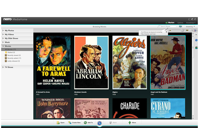 Thanks to the automatically added cover & title, you can quickly and easily find a wide variety of movies and TV series.
